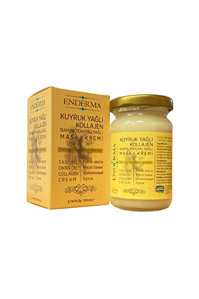 enderma Kuyruk Yağlı Kollajen Bamya Tohumu Yağlı Masaj Kremi 110ml