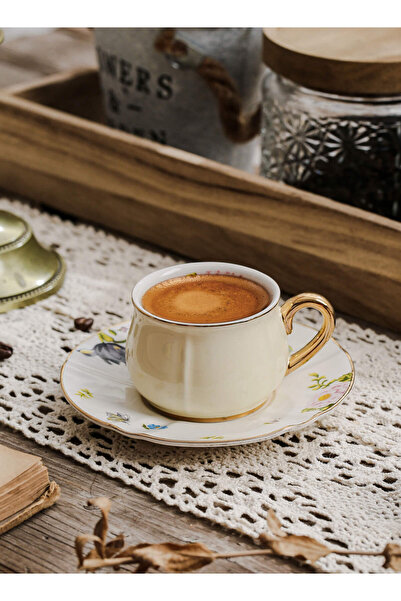 Shuer Ceramic Coffee cup, Espresso cup,Arabic coffee cup,Turkish coffee cup, Cup and Saucer Set 100ML