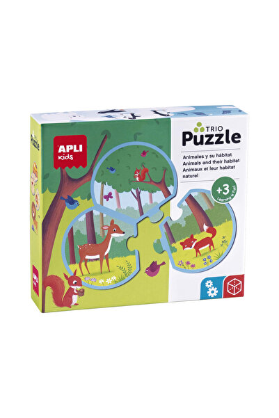 Apli Kids Puzzle Trio Animale și Habitatele Lor, 24 de piese