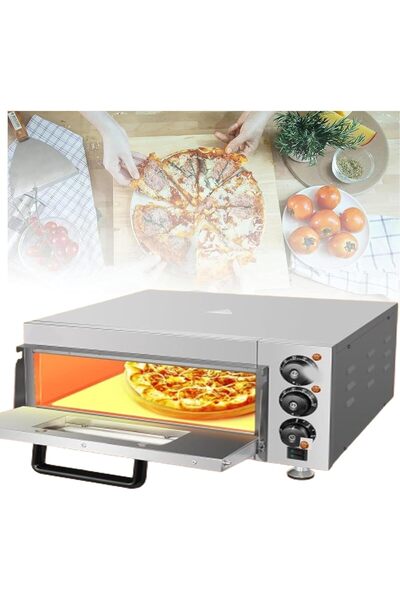 Five Stars Llchaensc 20L Electric Countertop Pizza Oven, 2000W Stainless Steel