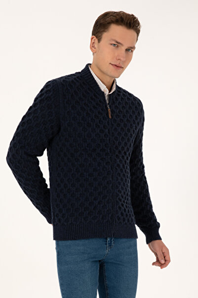 U.S. Polo Assn. Men's Navy Blue Knitwear Cardigan 50308216-Vr033