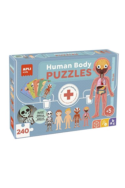 Apli Kids Puzzle corpul uman 5 în 1, 240 de piese