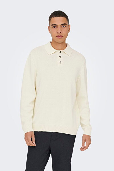 ONLY Erkek Relaxed Fit Orme Polo – Geri Donusumlu, Kolay Kombinlenebilir