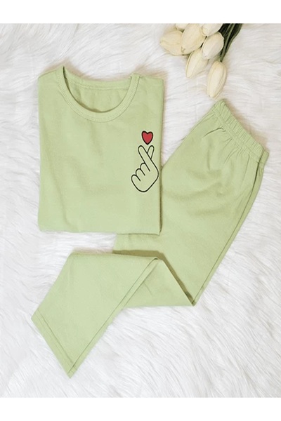 1way Beautiful girls' pajamas in a single color