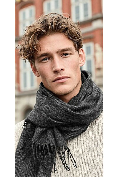 LAGRANZE Valmero Patterned Scarf Men's Scarf