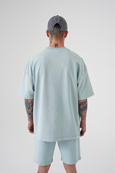 Machinist Men's Luxury Basic Washable Oversized T-Shirt Space Gray Effect