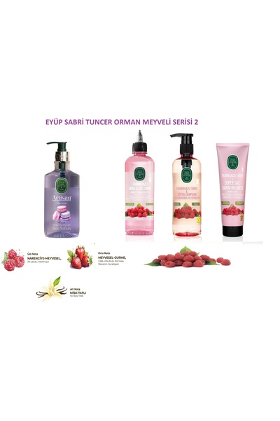 Eyüp Sabri Tuncer Forest Fruits Series 2, Liquid Soap, Shampoo, Tonic and Hair Mask