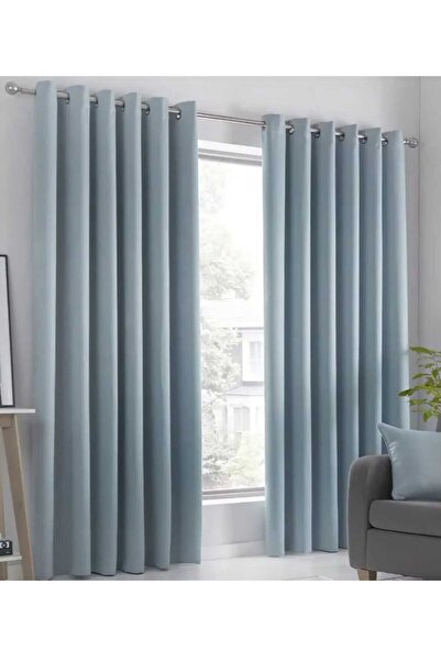 Evcimenhome Lined Rustic Curtain with Eyelet Metal Rings 170X230