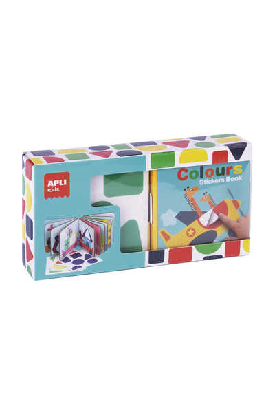 Apli Kids Carte cu stickere Vehicule și forme geometrice, reutilizabilă, Apli...