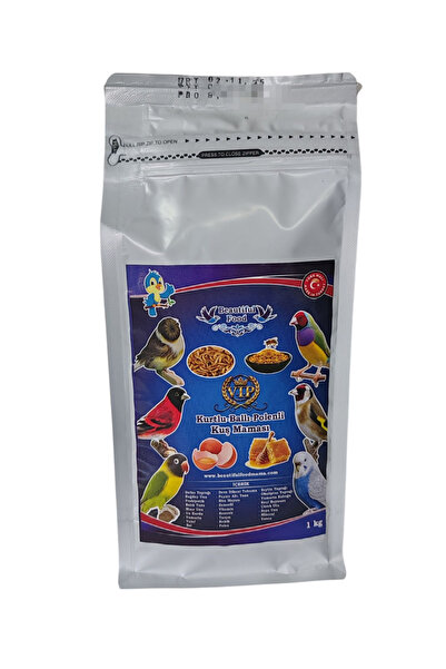 BEAUTİFULFOOOD Beautiful Food Kuş Maması 1 kg Kurtlu Ballı Polenli