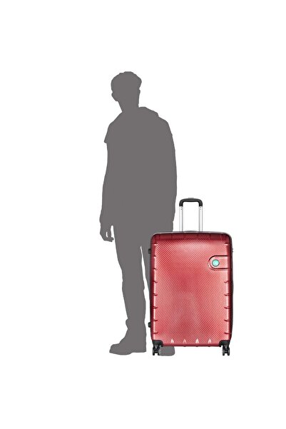 Vip Lisbon Set Of 3 Polycarbonate with ABS Hard Sided 4-Wheeler Spinner Trolley Bag with Combination