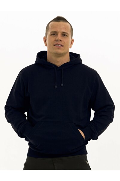 ELNOYA Unisex Black 3 Thread Minimalist - Basik Long Sleeve Comfortable Sweatshirt