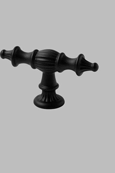 MH MiniHediye Şehzade Handle Button Furniture Kitchen Drawer Cabinet Cupboard Handles Cover Handle Knob Black Metal