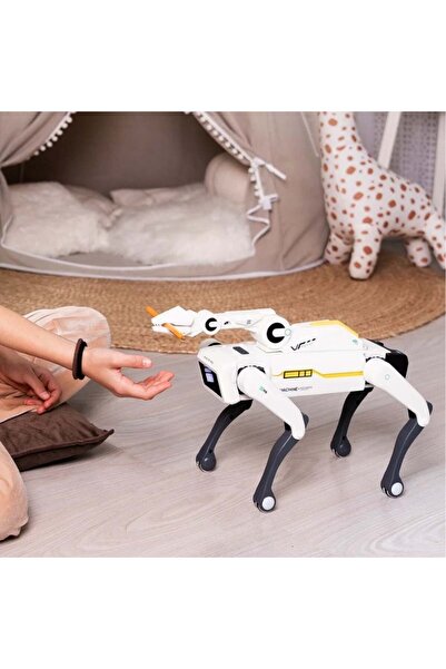 iUni 8008 Câine robot inteligent cu clește de prindere, telecomandă, comenzi vocale, programabil