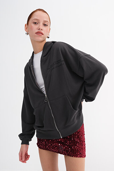 Addax Stone Zippered Sweatshirt H12761