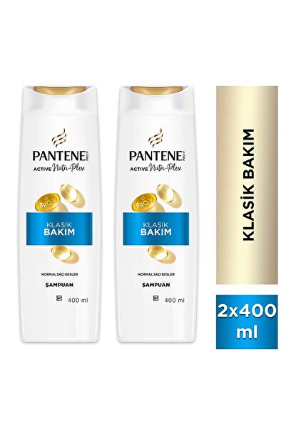 Pantene Klasik Bakım Şampuan 400ml Normal ve Karma Saçlar için x 2 Adet