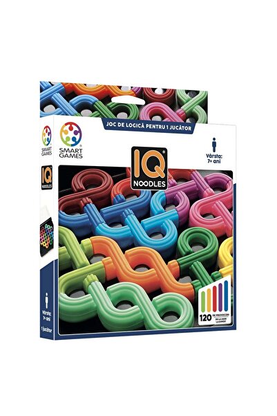 Smart Games - IQ Noodles, joc de logică cu 120 de provocări, 7+ ani