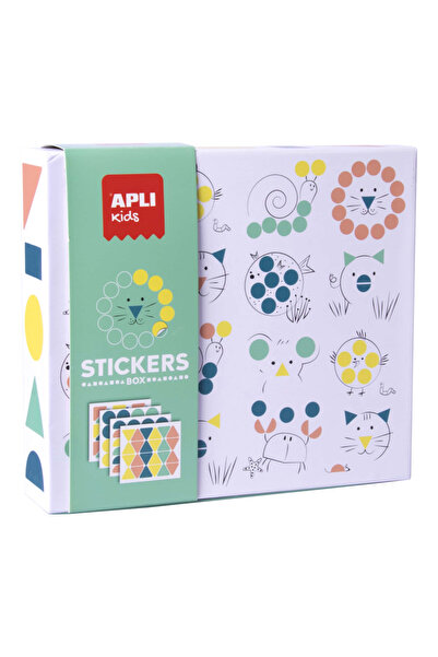 Apli Kids Set creativ de stickere - Forme geometrice cu animale