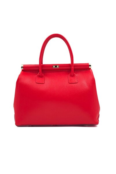 Posete Fagaras Jennifer Leather Purse - Red, Genuine Leather Office Bag, Handbag, Bags