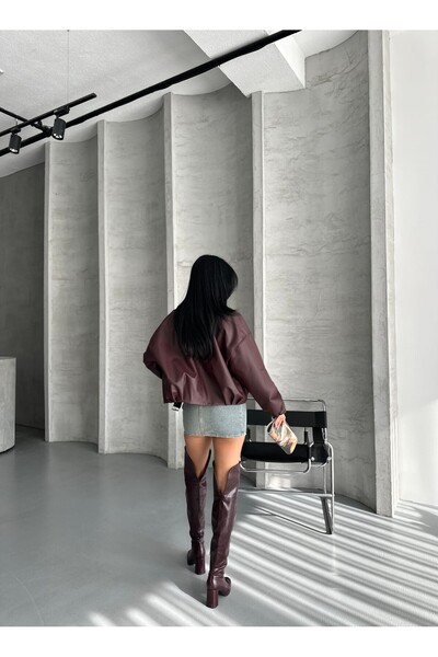 cottonage Zra Model Leather Jacket