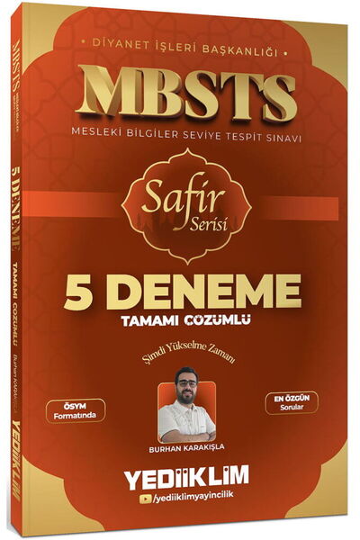 Yediiklim Yayınları MBSTS Safir Serisi Tamamı Çözümlü 5 Deneme Sınavı