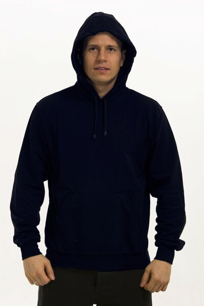 ELNOYA Unisex Black 3 Thread Minimalist - Basik Long Sleeve Comfortable Sweatshirt