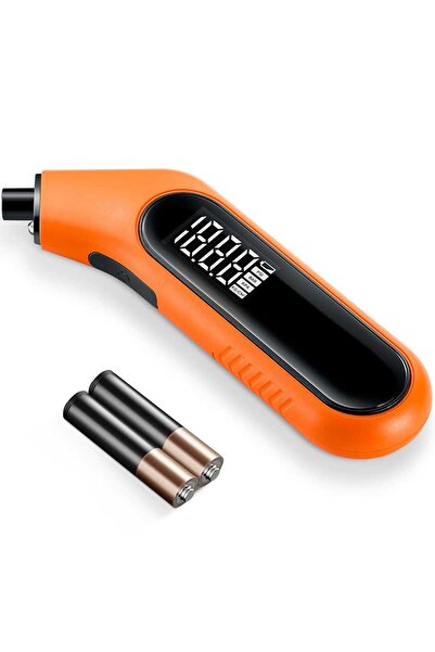 Elindor Manometru digital ® 20,7 bar, afișaj mare, compatibil cu Schrader și Presta, 4 unități