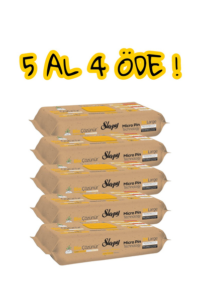 Sleepy Bio Çözünür 3xl Yüzey Temizlik Havlusu/Mendili - 5AL 4Öde – Karanfil &...