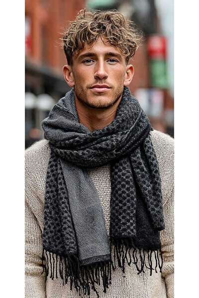 LAGRANZE Valmero Patterned Scarf Men's Scarf