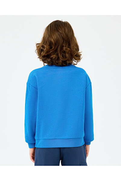 SKECHERS B Crewneck Sweatshirt Mare Băiat Albastru Neon Sweatshirt SK2520017-3573