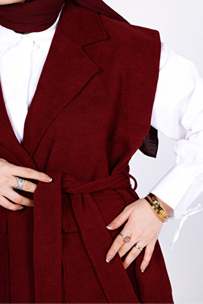 My City 6054 - Stylish Comfortable Thick Belted Vest Pants Women's Set