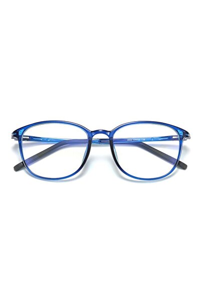 SKYDDAR INNOVATION Ochelari de protecție împotriva luminii albastre unisex/pentru femei, rame metalice, F2822, design modern, set autocolant, albastru