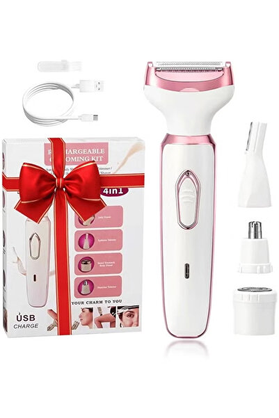 Generic Women's Electric Hair Remover Bikini Trimmer, 4-in-1 Cordless Shaver