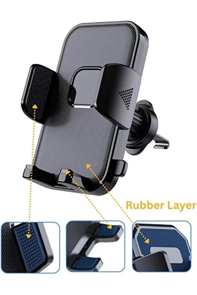 AutoFamily Magnetic Car Phone Holder – 360° Adjustable Dashboard Mount (AF9 - Black)