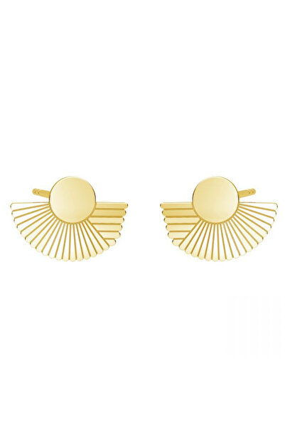 HANNY Sun Earrings - 925 Sterling Silver Plated with 24K Gold