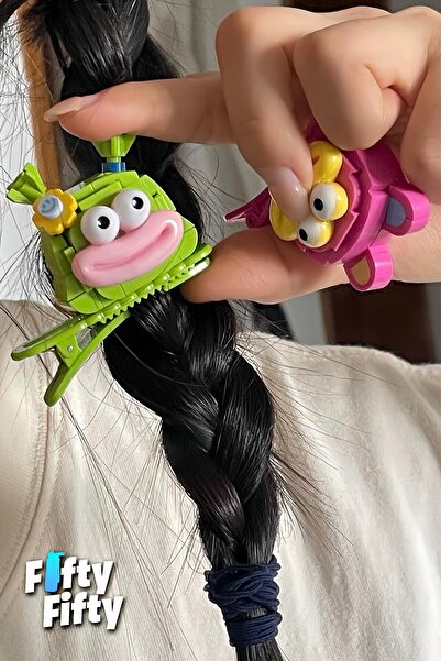 Vagonlife 4-Piece Hair Clip Set, Assemble First, Then Attach (2 Packs of 4 Pieces Will Be Sent) Building Block Clip Set Ff