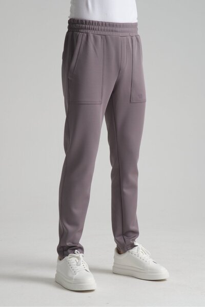 Shooter Sportswear Men's Straight Leg Lace-Up Waistband Jogger Sweatpants with Logo Detail