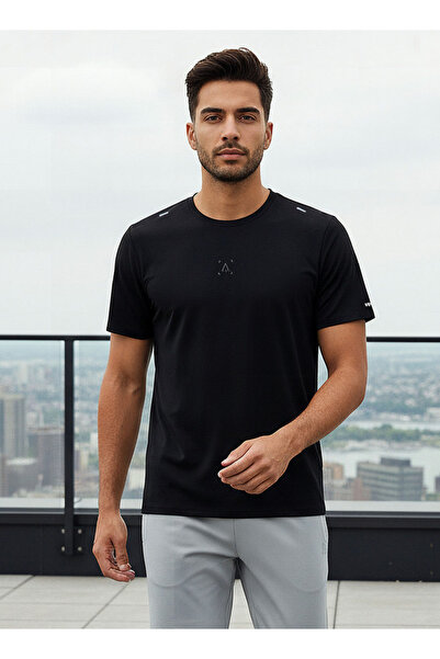 Adot تي شيرت رجالي عالي الأداء قابل للتمدد في اتجاهين