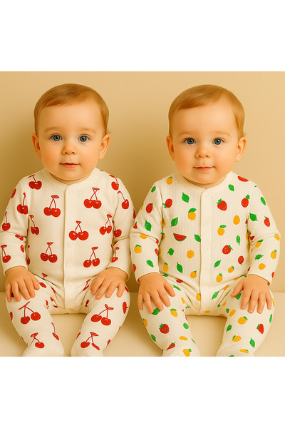 BESMİNO Bebek Tulum 2'li Paket