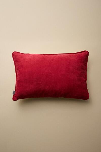 Vanilla Home Starpine Printed Punch Embroidered Rectangular Throw Pillow Cover