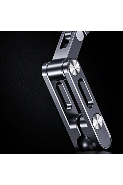 AutoFamily Magnetic Car Phone Holder | 360° Adjustable Dashboard Mount with Strong Lock Base (AF21 - Silver)