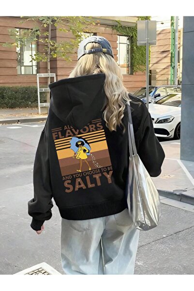 ZEMLİYA Φούτερ με κουκούλα υψηλής ποιότητας με στάμπα – Χαλαρή εφαρμογή, καθη...