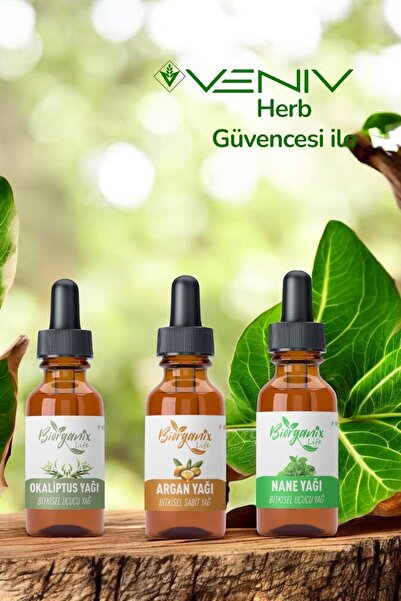 Veniv Herb مجموعة الزيوت الطبيعية 100% - زيت الأوكالبتوس - زيت الأرغان - زيت ...