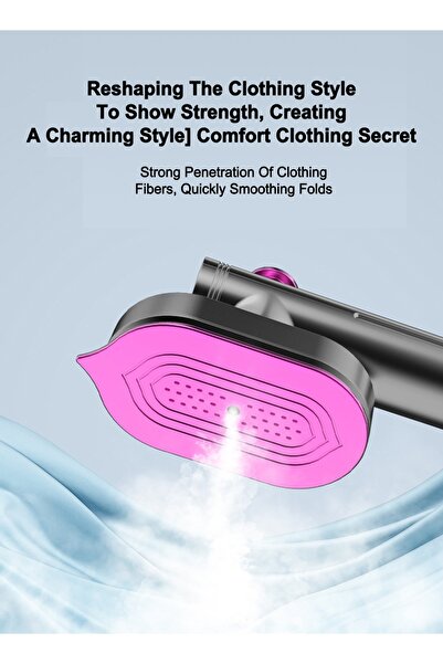 ET-LIFE 2-In-1 Handheld Steamer,Compact and 90°Foldable,Ready to Use in ˜20 Seconds,No Ironing Board Needed