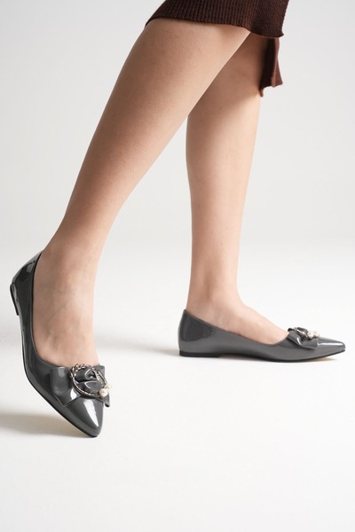 MARCHEO Charlotte Women's Gray Ballet Shoes