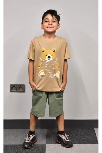 Banadamoda Boy's Printed T-shirt Shorts Set