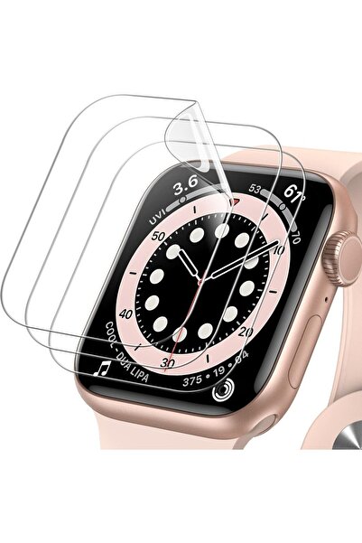 Generic Screen Protector Compatible With Apple Watch SE (2022/2020) / TPU HD Clear Full Coverage Film 3-Pack