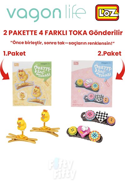 Vagonlife Set de 4 agrafe de păr, asamblați în primul rând, apoi instalați (2...