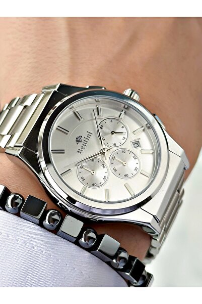 Bentini Men's Wrist Watch – Functional, Steel Band, Waterproof, 2-Year Warranty