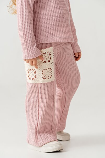 Harika KIDS Σετ Αθλητική Φόρμα Κοριτσίστικη Δαντελένια καμπάνα